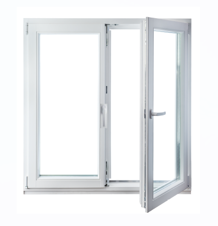 48"x48" European uPVC Tilt and Turn Window Double Sash