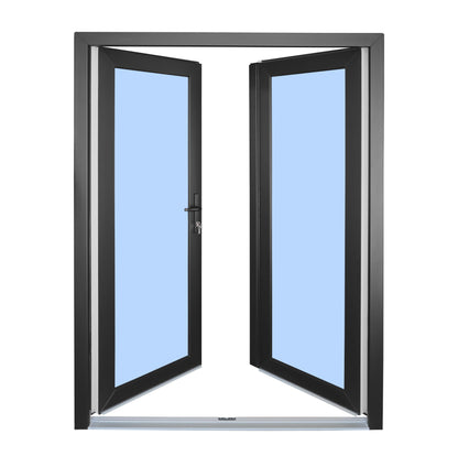 Double Exterior Glass Door 60"x 80"