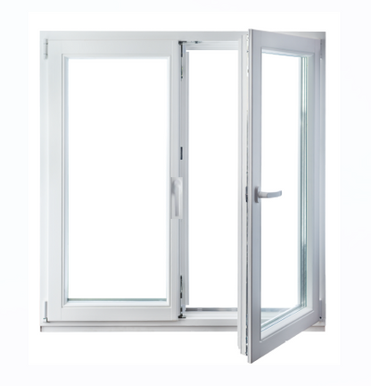 48"x48" European uPVC Tilt and Turn Window Double Sash