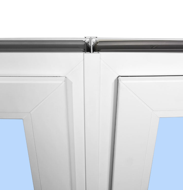96"x60" Triple European uPVC Tilt and Turn Window